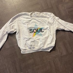 Soul cycle crop sweatshirt
